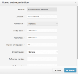 cobro automatico Procesos contables automáticos en programas para clínicas
