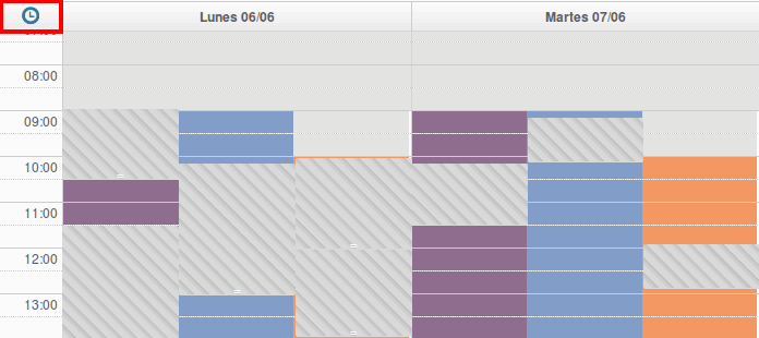 calendario gestión citas